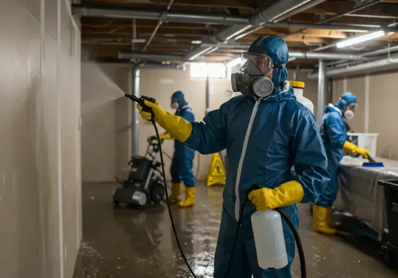 Basement Sanitization and Antimicrobial Treatment process in Caledonia County, VT